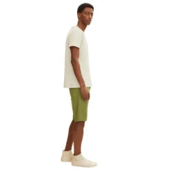 Tom Tailor Josh Baumwoll Bermuda Olive Branch Green -Modebekleidungs Geschäft tom tailor jeans josh chino bermuda olive 29003 ansicht seite