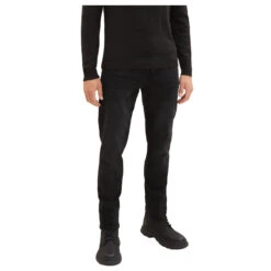 Tom Tailor Josh Jeans Used Black Denim -Modebekleidungs Geschäft tom tailor jeans josh schwarz 10250 ansicht detail vorne