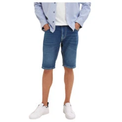 Tom Tailor Josh Jeans Bermuda Tinted Blue Denim 17 Tom Tailor Josh Jeans Bermuda Tinted Blue Denim -Modebekleidungs Geschäft tom tailor jeans josh shorts blau 10127 ansicht detail