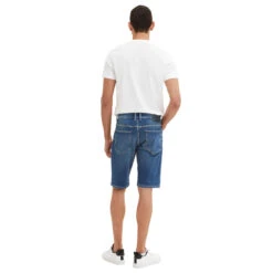 Tom Tailor Josh Jeans Bermuda Tinted Blue Denim 14 Tom Tailor Josh Jeans Bermuda Tinted Blue Denim -Modebekleidungs Geschäft tom tailor jeans josh shorts blau 10127 ansicht hinten