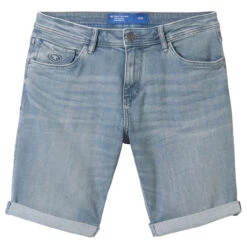Tom Tailor Josh Jeans Bermuda Blue Grey Denim -Modebekleidungs Geschäft tom tailor jeans josh shorts blau 10160 ansicht vorne