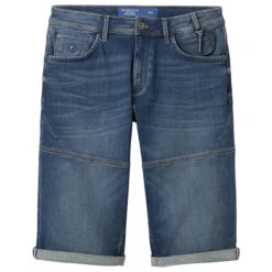 Tom Tailor Morris Overknee 3/4 Jeans Tinted Blue Denim -Modebekleidungs Geschäft tom tailor jeans morris overknee blau 10127 ansicht vorne