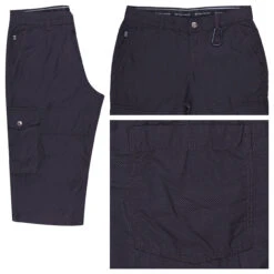 Tom Tailor Max Overknee 3/4 Cargo Baumwollhose Navy Geometric