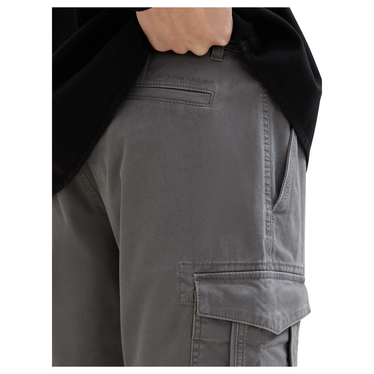 Tom Tailor Cargo Chino Baumwoll Bermuda Grey Structure Print 9 Tom Tailor Cargo Chino Baumwoll Bermuda Grey Structure Print – Bild 9