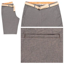 Tom Tailor Chino Baumwoll Bermuda Navy White Dobby