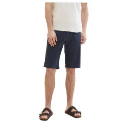 Tom Tailor Chino Baumwoll Bermuda Navy Structure Print 16 Tom Tailor Chino Baumwoll Bermuda Navy Structure Print -Modebekleidungs Geschäft tom tailor jeans slim printed chino shorts blau 34672 detail front
