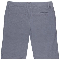 Tom Tailor Chino Baumwoll Bermuda Blue Structure Print -Modebekleidungs Geschäft tom tailor jeans slim printed chino shorts blau 34674 hinten