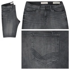 Tom Tailor Josh Jeans Bermuda Used Mid Stone Grey