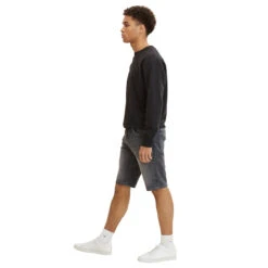 Tom Tailor Josh Jeans Bermuda Used Mid Stone Grey -Modebekleidungs Geschäft tom tailor josh shorts grau 10219 ansicht seite