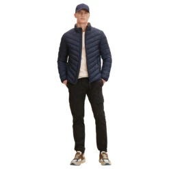Tom Tailor Herren Jacke Dark Blue Marine 8 Tom Tailor Herren Jacke Dark Blue Marine -Modebekleidungs Geschäft tom tailor lightweight jacket blau 10668 front