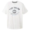 Tom Tailor Herren T-Shirt White Logo Print
