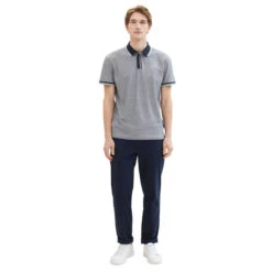 Tom Tailor Herren Piqué Poloshirt Navy White Two Tones 10 Tom Tailor Herren Piqué Poloshirt Navy White Two Tones -Modebekleidungs Geschäft tom tailor polo with detailed collar poloshirt blau 24571 model