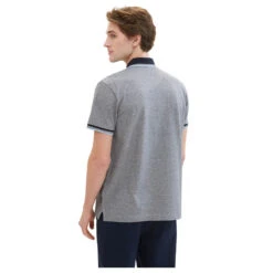 Tom Tailor Herren Piqué Poloshirt Navy White Two Tones 9 Tom Tailor Herren Piqué Poloshirt Navy White Two Tones -Modebekleidungs Geschäft tom tailor polo with detailed collar poloshirt blau 24571 model hinten