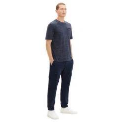 Tom Tailor Cargo Baumwollhose Sky Captain Blue -Modebekleidungs Geschäft tom tailor regular cargo blau 10668 ansicht model