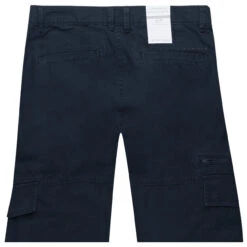 Tom Tailor Cargo Baumwollhose Sky Captain Blue -Modebekleidungs Geschäft tom tailor regular cargo blau 10668 hinten