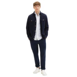 Tom Tailor Herren Hemd White -Modebekleidungs Geschäft tom tailor stretch poplin shirt hemd weiss 20000 vorne