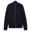 Tom Tailor Herren Strickjacke Knitted Navy Melange Blue