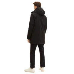 Tom Tailor Herren Jacke Technical Parka Black -Modebekleidungs Geschäft tom tailor technical parka jacke schwarz 29999 hinten