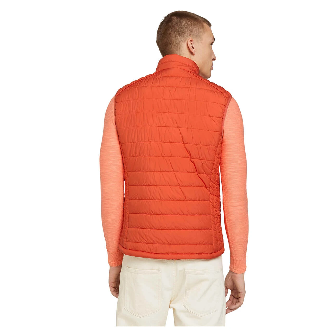 Tom Tailor Herren Weste Smart Rust Red Grey 4 Tom Tailor Herren Weste Smart Rust Red Grey – Bild 4