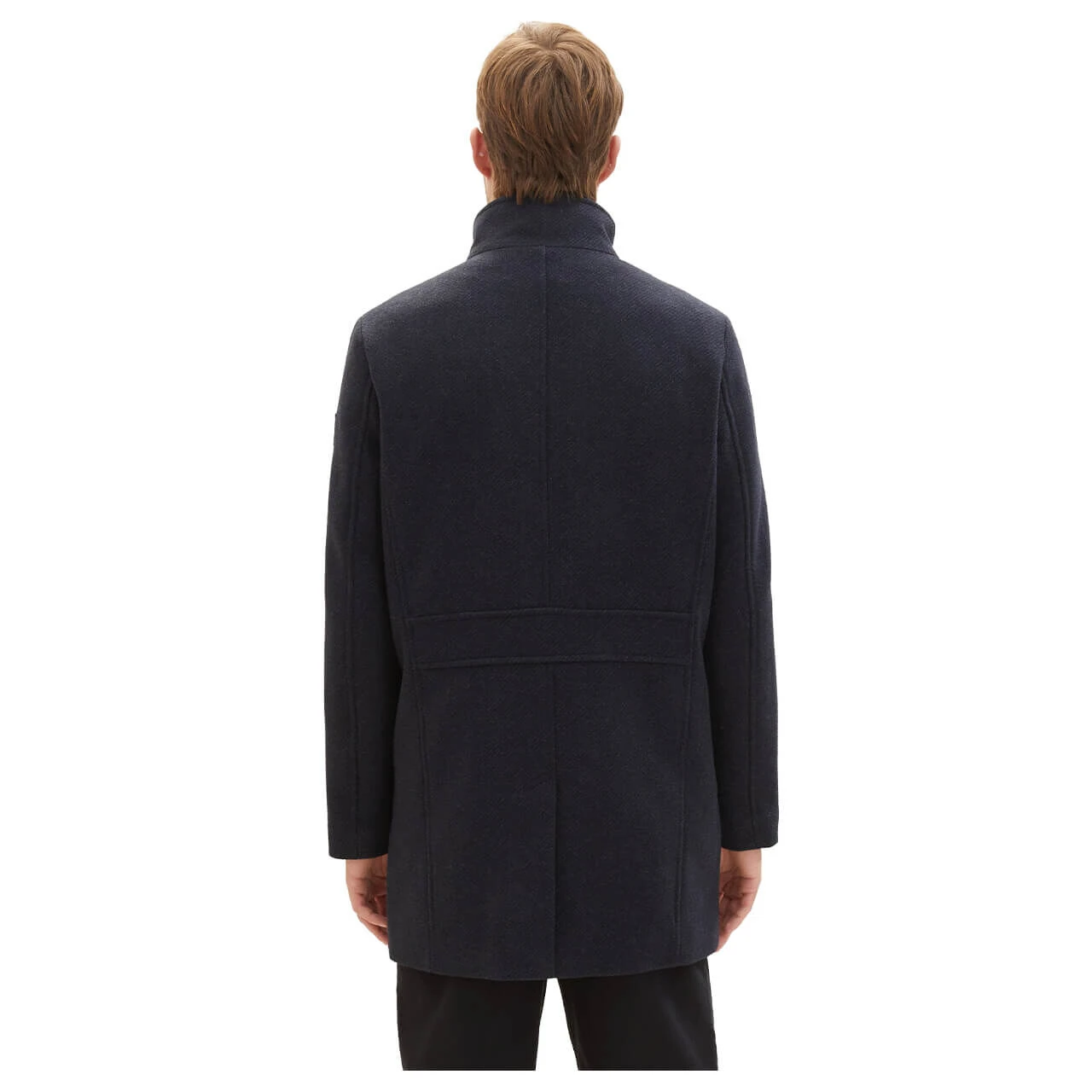 Tom Tailor Herren Mantel Wool Coat 2 In 1 Navy Blue Structure 3 Tom Tailor Herren Mantel Wool Coat 2 In 1 Navy Blue Structure – Bild 3
