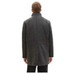 Tom Tailor Herren Mantel Wool Coat 2 In 1 Dark Grey Black Herringbone 9 Tom Tailor Herren Mantel Wool Coat 2 In 1 Dark Grey Black Herringbone -Modebekleidungs Geschäft tom tailor wool coat 2 1 wollmantel grau 30500 hinten