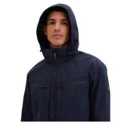 Tom Tailor Herren Jacke Sky Captain Deep Blue -Modebekleidungs Geschäft tom taylor hooded outdoor jacket blau 10668 ansicht gesicht