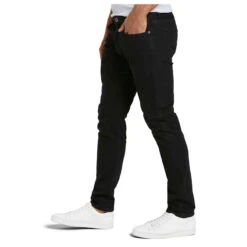 Tom Tailor Troy Jeans Black Denim -Modebekleidungs Geschäft tomtailor troy jeans blackdenim seitlich