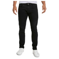 Tom Tailor Troy Jeans Black Denim -Modebekleidungs Geschäft tomtailor troy jeans blackdenim vorn1