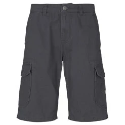 Tom Tailor Morris Cargo Baumwoll Bermuda Grey -Modebekleidungs Geschäft tomtailor twill cargo shorts 10899 ansicht