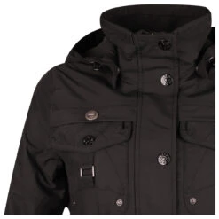 Wellensteyn Chocandy Damen Jacke Black -Modebekleidungs Geschäft wellensteyn chocandy coc jacke black 140 detail schulter
