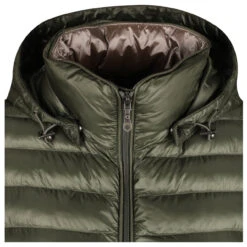 Wellensteyn Italy Vest Hood Damen Weste Salbei -Modebekleidungs Geschäft wellensteyn italy vest hood itavh salbei 1001 detail vorne