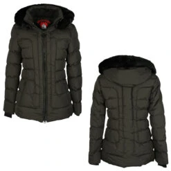 Wellensteyn Belvedere/Belvitesse Medium Damen Jacke Blackarmy -Modebekleidungs Geschäft wellensteyn jacke belvedere blackarmy combi