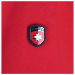 Wellensteyn College Herren Jacke Red/white -Modebekleidungs Geschäft wellenstyn college red white logo